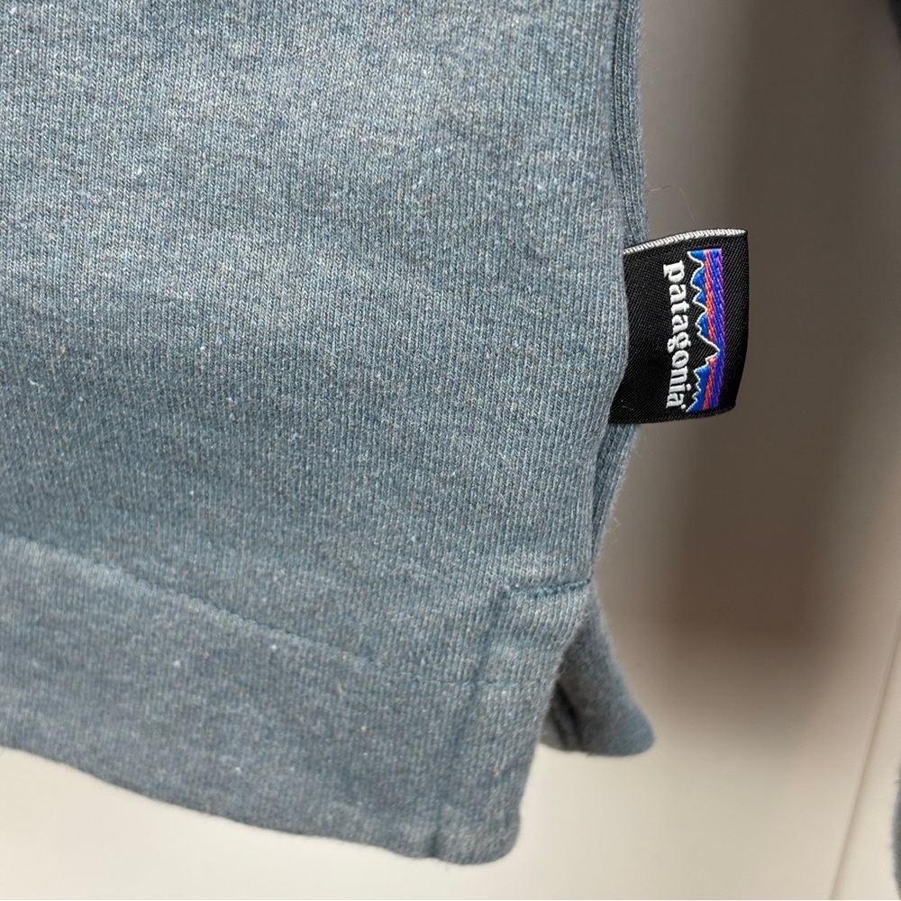 Patagonia Live Simply Camper Uprisal Crew Sweatshirt Women's XS Grey Blue Cotton - Picture 4 of 8